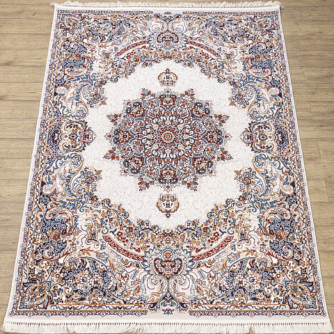 Российский прямой кремовый ковер семеркант 29281